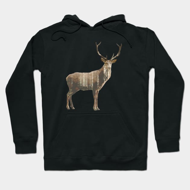 Forest deer Hoodie by AshotTshirt